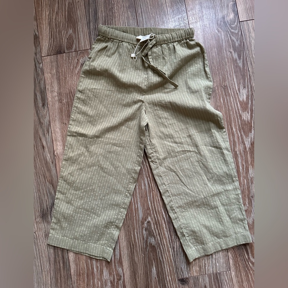 NWOT/NWT Zara Home Olive 100% Cotton Pant
